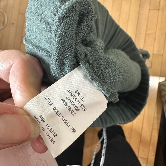NORDSTROM Melloday Sage Green Sweatpants Joggers w/ Pockets Size Small - Picture 10 of 10